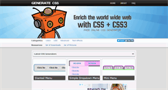 Desktop Screenshot of generatecss.com